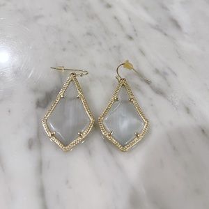 Kendra Scott Alex Earrings - Grey & gold